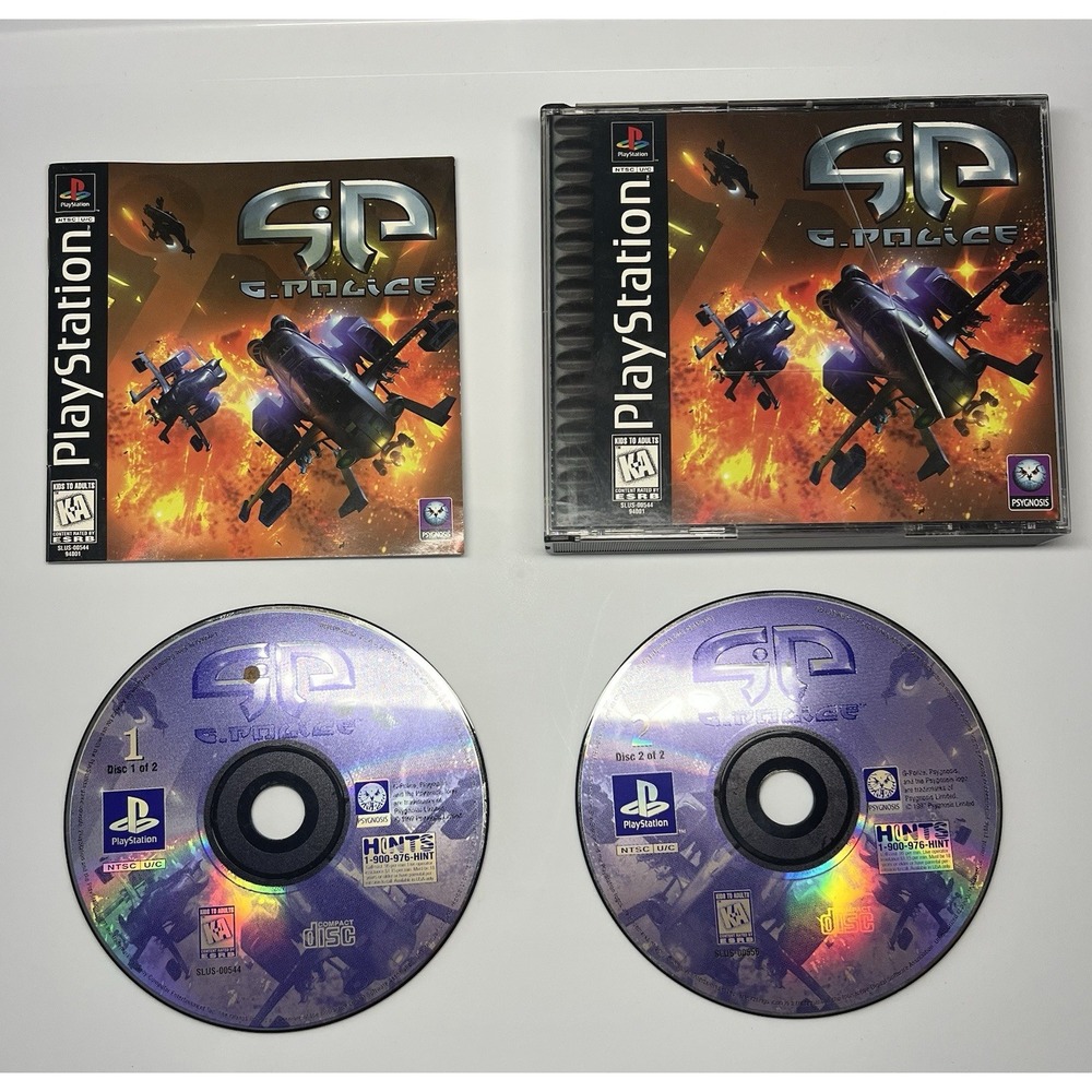 G-Police (Sony PlayStation 1, 1997)‎ Complete In Case Cracked Case Tested Gaming